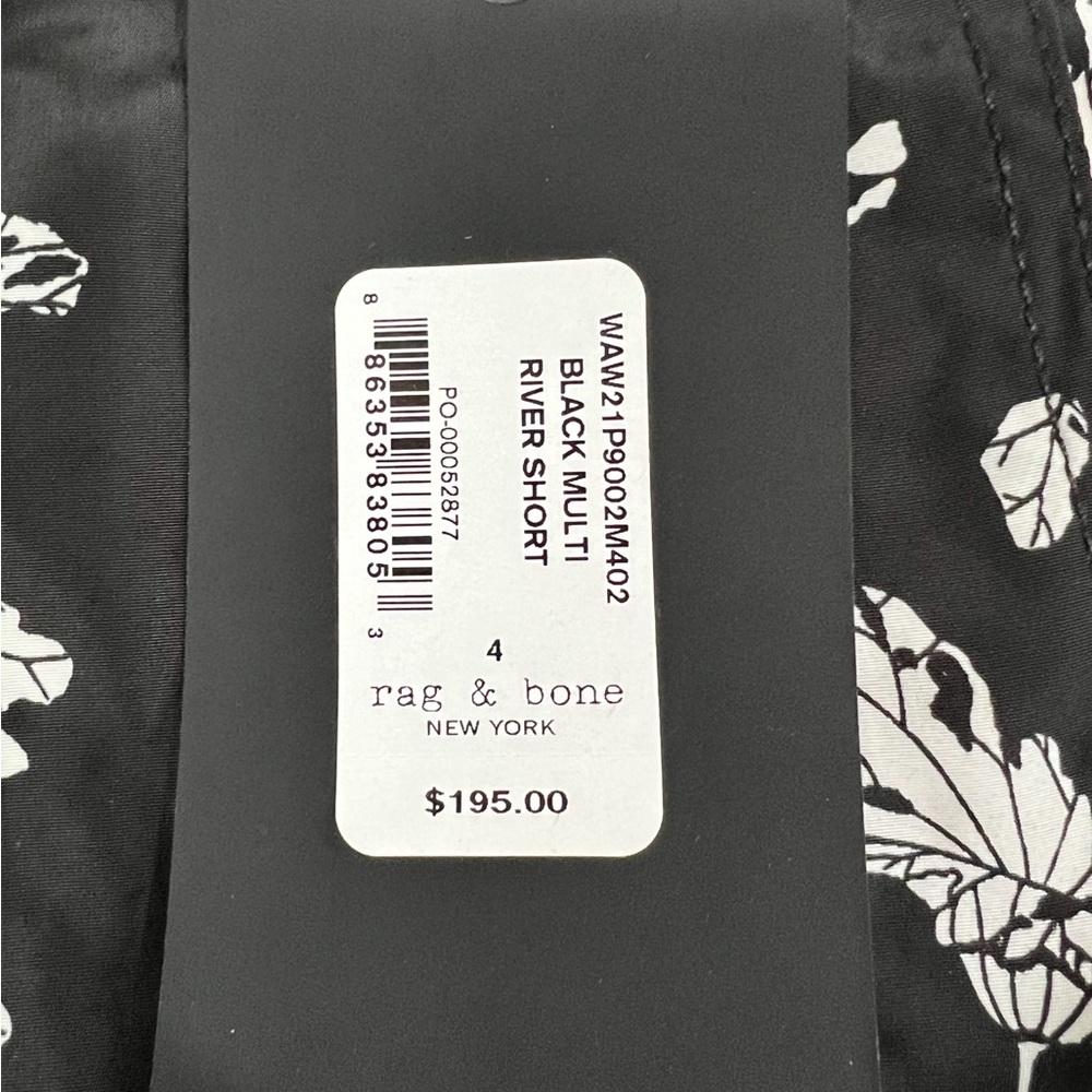 RAG & BONE Black Multi River Short! - Picture 6 of 7